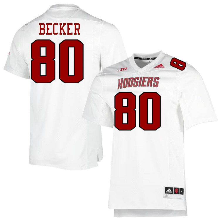 Charlie Becker Indiana Jerssey,Indiana University Hooisers Football Jersey,Uniforms-Retro White